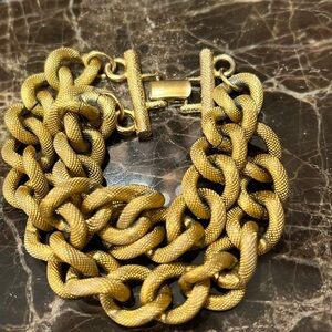 Two links gold bracelet